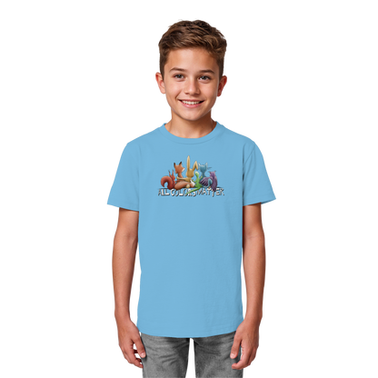 All Colors Matter! Regenbogen Tiere für Vielfalt - Kids Organic Shirt