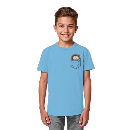 Lustiger Igel in Deiner Brust-Tasche - Kids Organic Shirt
