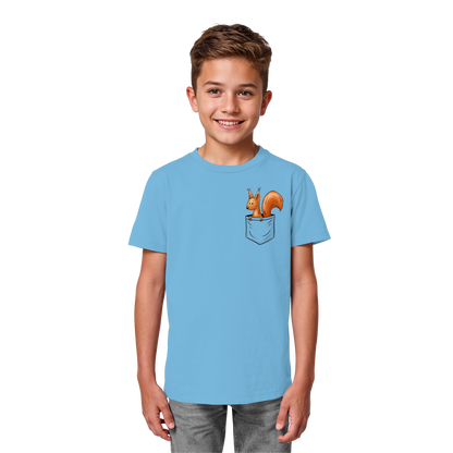 Lässiges Eichhörnchen In Tasche - Kids Organic Shirt