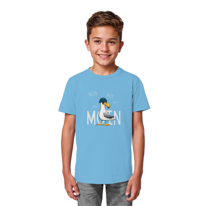 Moin Moin Lässige Hipster Möwe  - Kids Organic Shirt