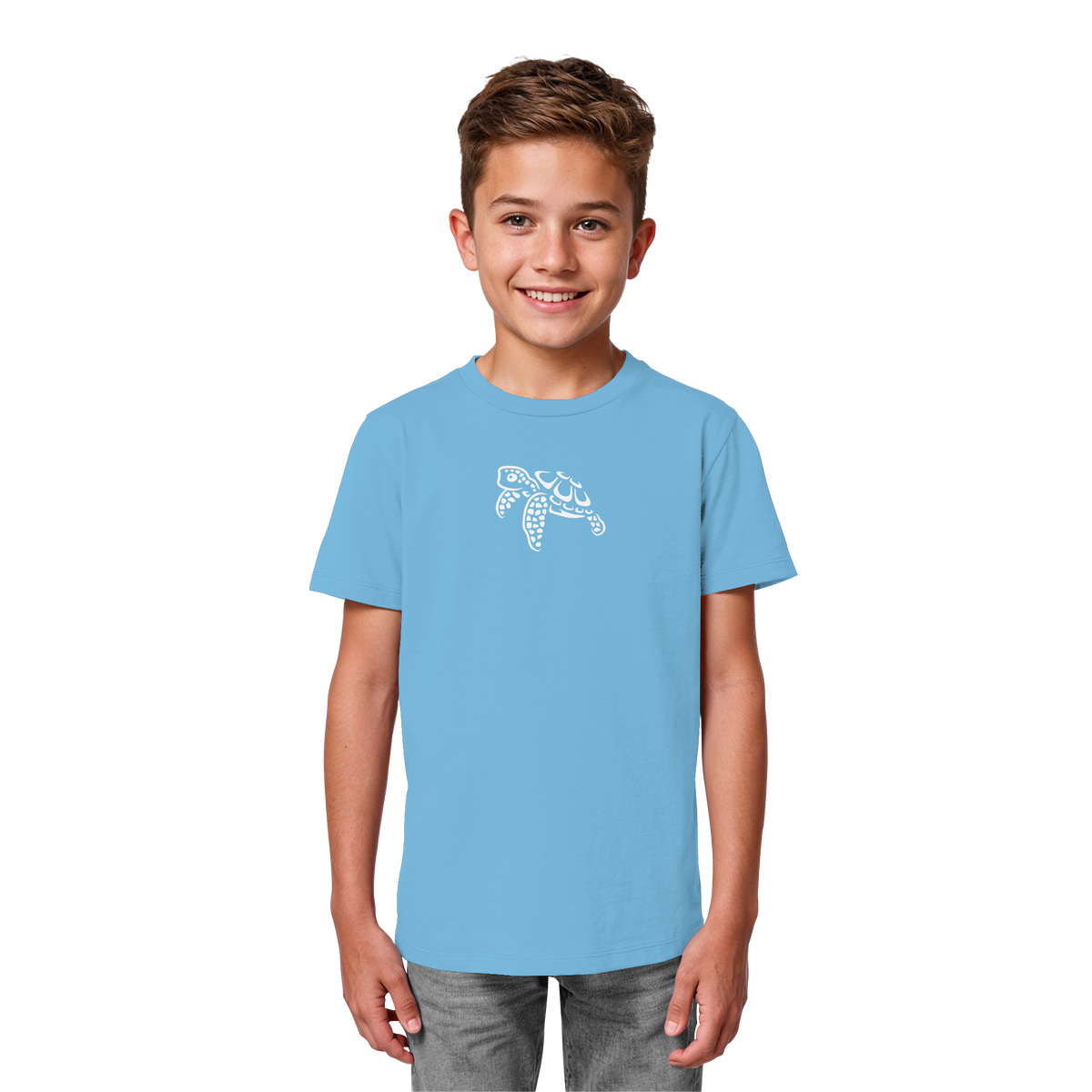 schwimmende Meeres-Schildkröte - Kids Organic Shirt