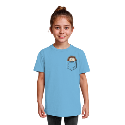 Lustiger Igel in Deiner Brust-Tasche - Kids Organic Shirt