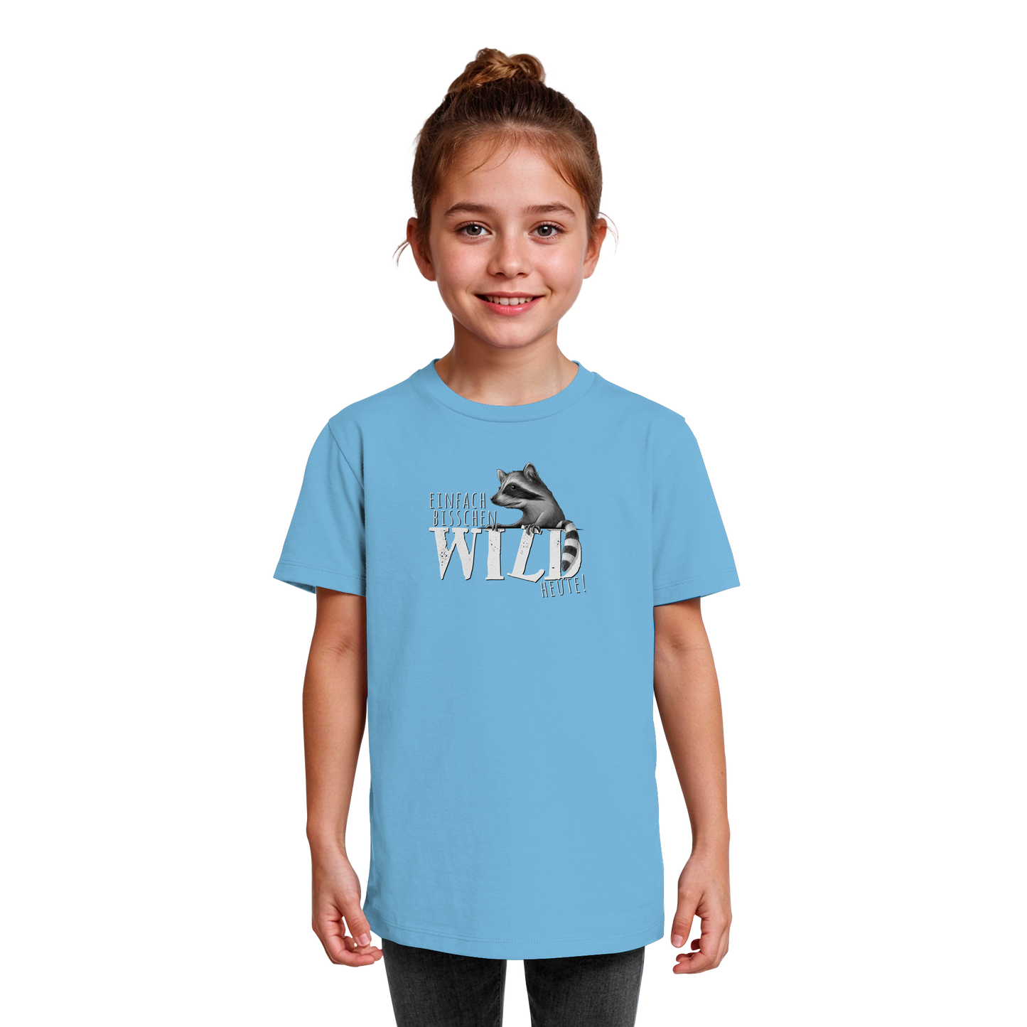 Bisschen wild heute! Waschbär - Kids Organic Shirt