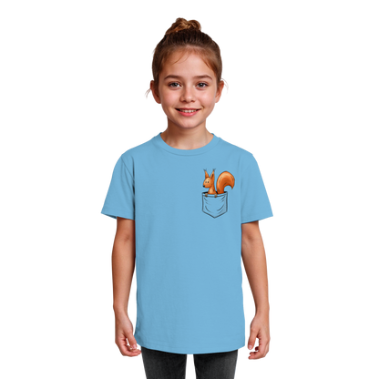 Lässiges Eichhörnchen In Tasche - Kids Organic Shirt