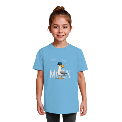 Moin Moin Lässige Hipster Möwe  - Kids Organic Shirt