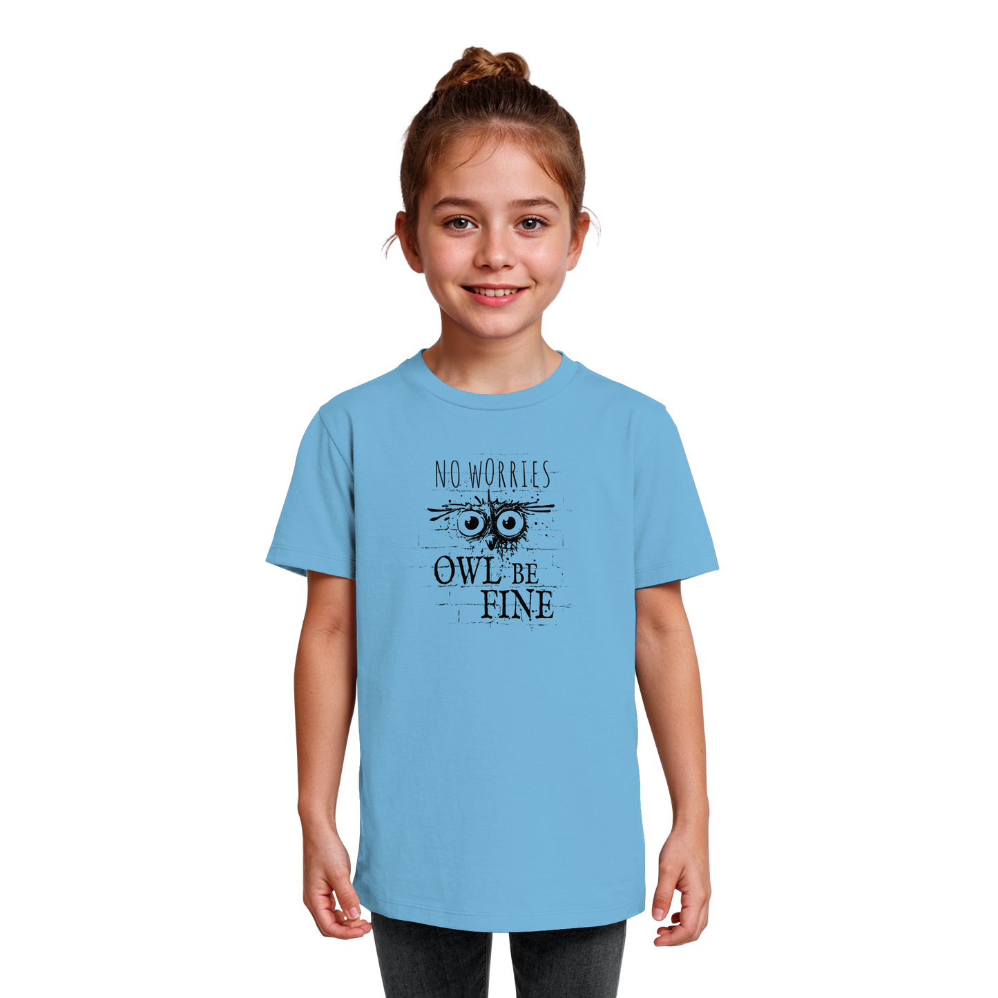 Owl Be Fine Street Art Eule - Kids Organic Shirt
