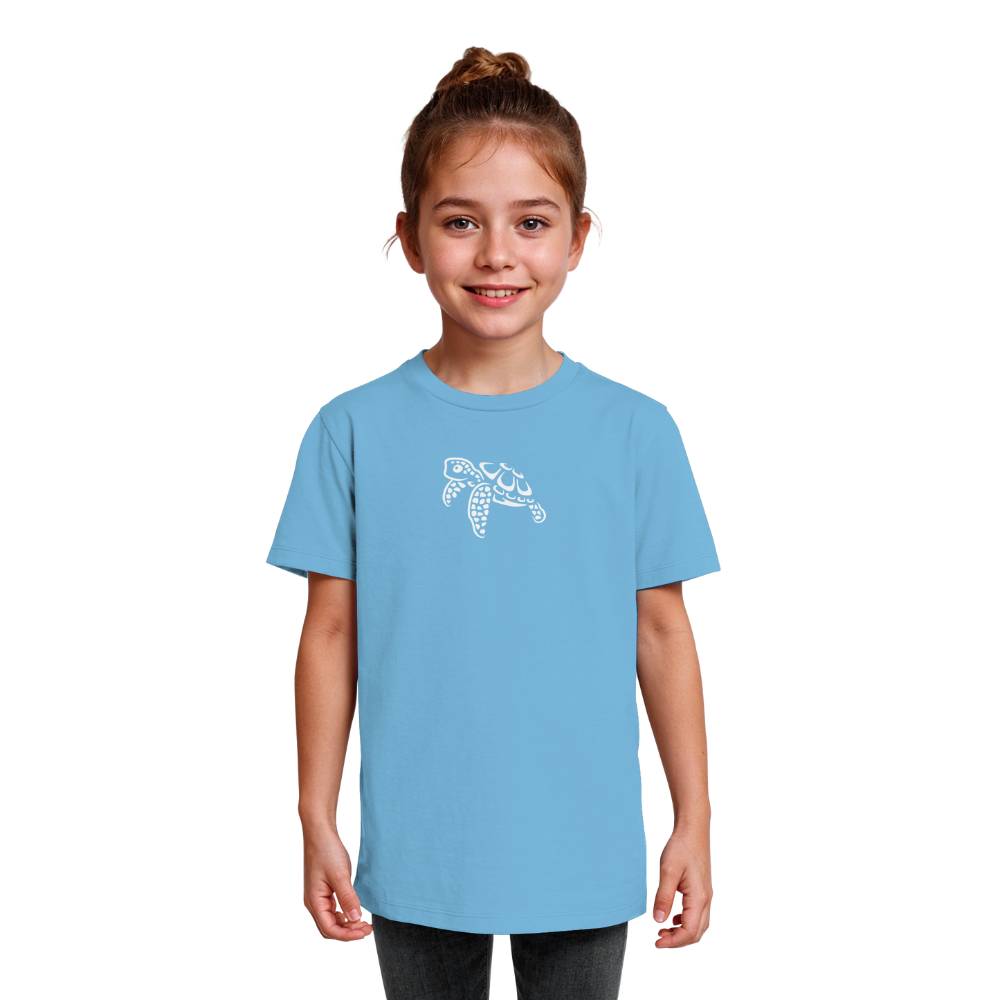 schwimmende Meeres-Schildkröte - Kids Organic Shirt