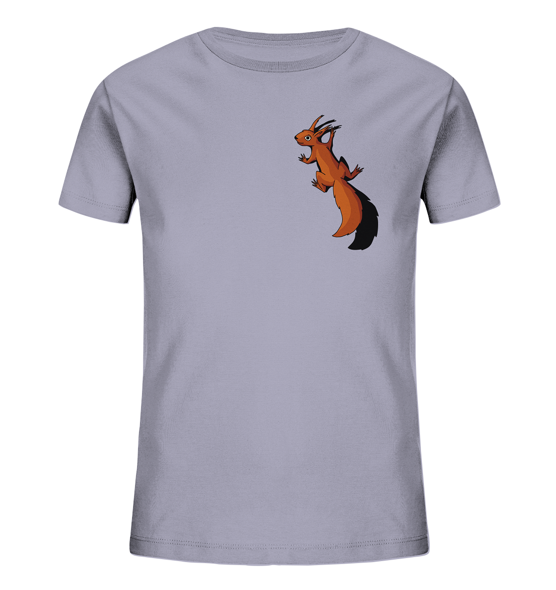 Süßes Eichhörnchen klettert - Kids Organic Shirt