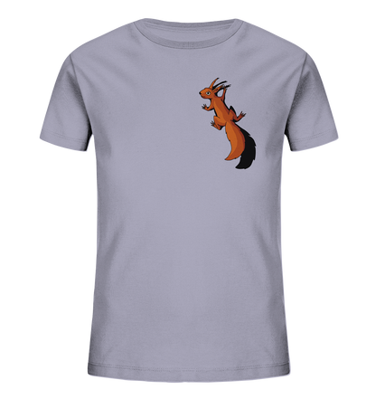 Süßes Eichhörnchen klettert - Kids Organic Shirt