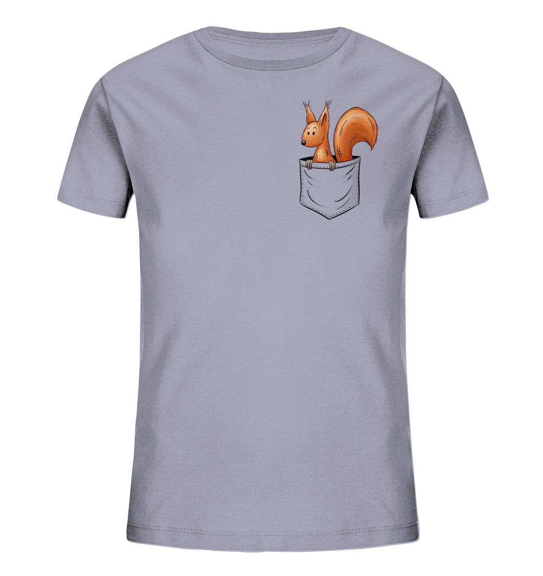 Lässiges Eichhörnchen In Tasche - Kids Organic Shirt