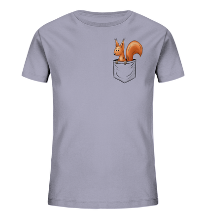 Lässiges Eichhörnchen In Tasche - Kids Organic Shirt