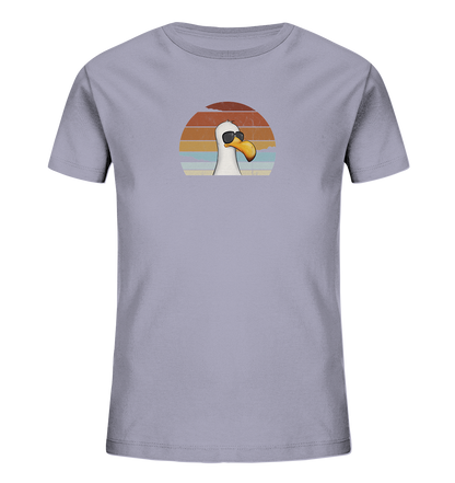 Cool lässige Retro Möwe - Kids Organic Shirt
