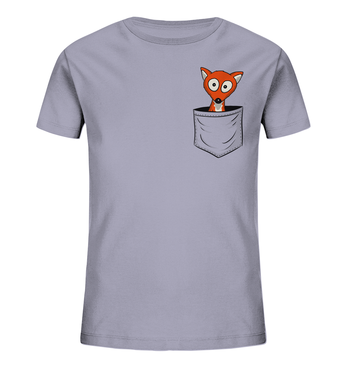 Fuchs in der Brusttasche | Taschen-Fuchs - Kids Organic Shirt