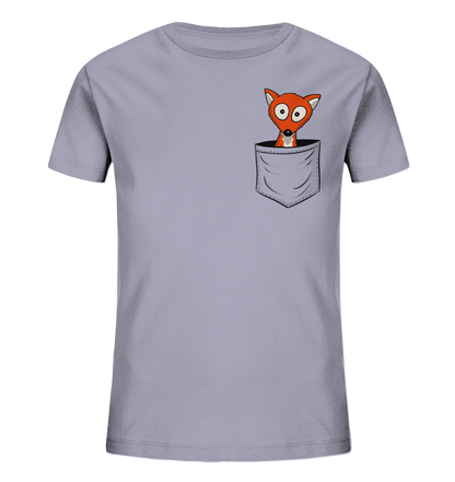 Fuchs in der Brusttasche | Taschen-Fuchs - Kids Organic Shirt