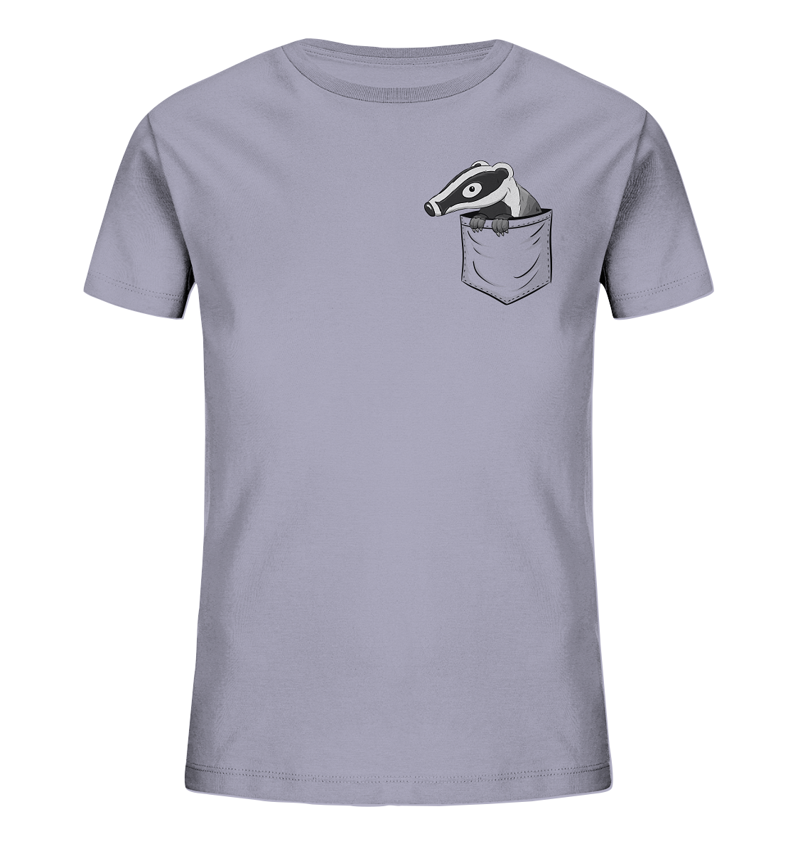 Lustig gemütlicher Dachs In der Tasche - Kids Organic Shirt