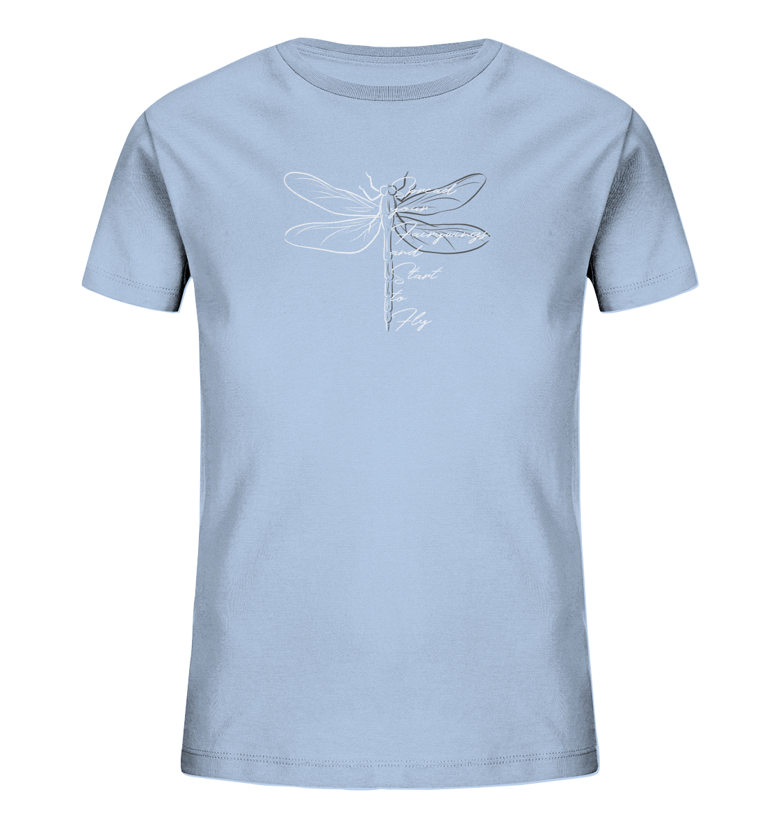 Breite die Flügel aus und flieg los | Libelle - Kids Organic Shirt
