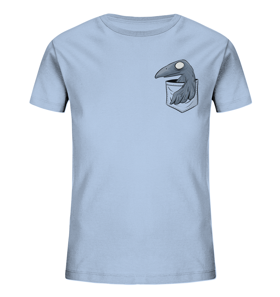 Grufti Rabe Krähe in der Tasche - Kids Organic Shirt