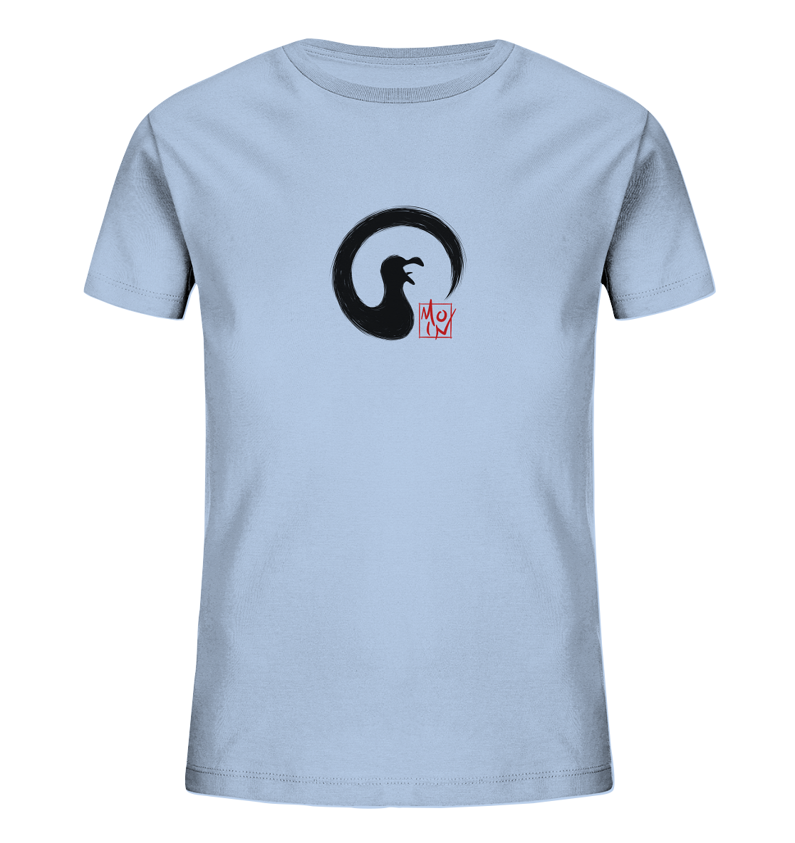 Moin kreischende japanische Enso Möwe - Kids Organic Shirt