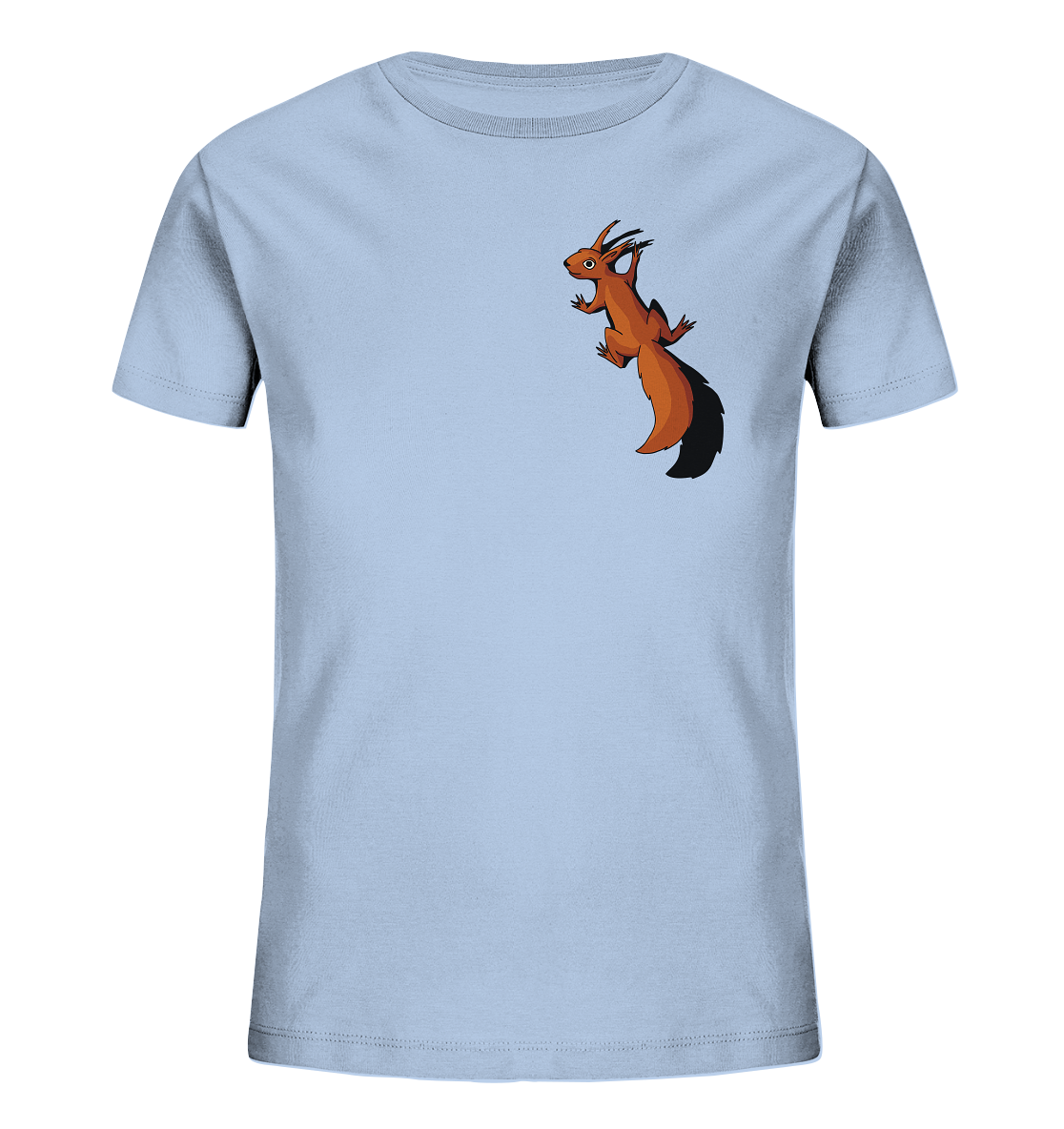 Süßes Eichhörnchen klettert - Kids Organic Shirt