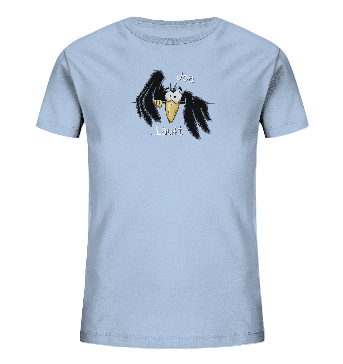 Joa Läuft Krähe gechillter Rabe - Kids Organic Shirt