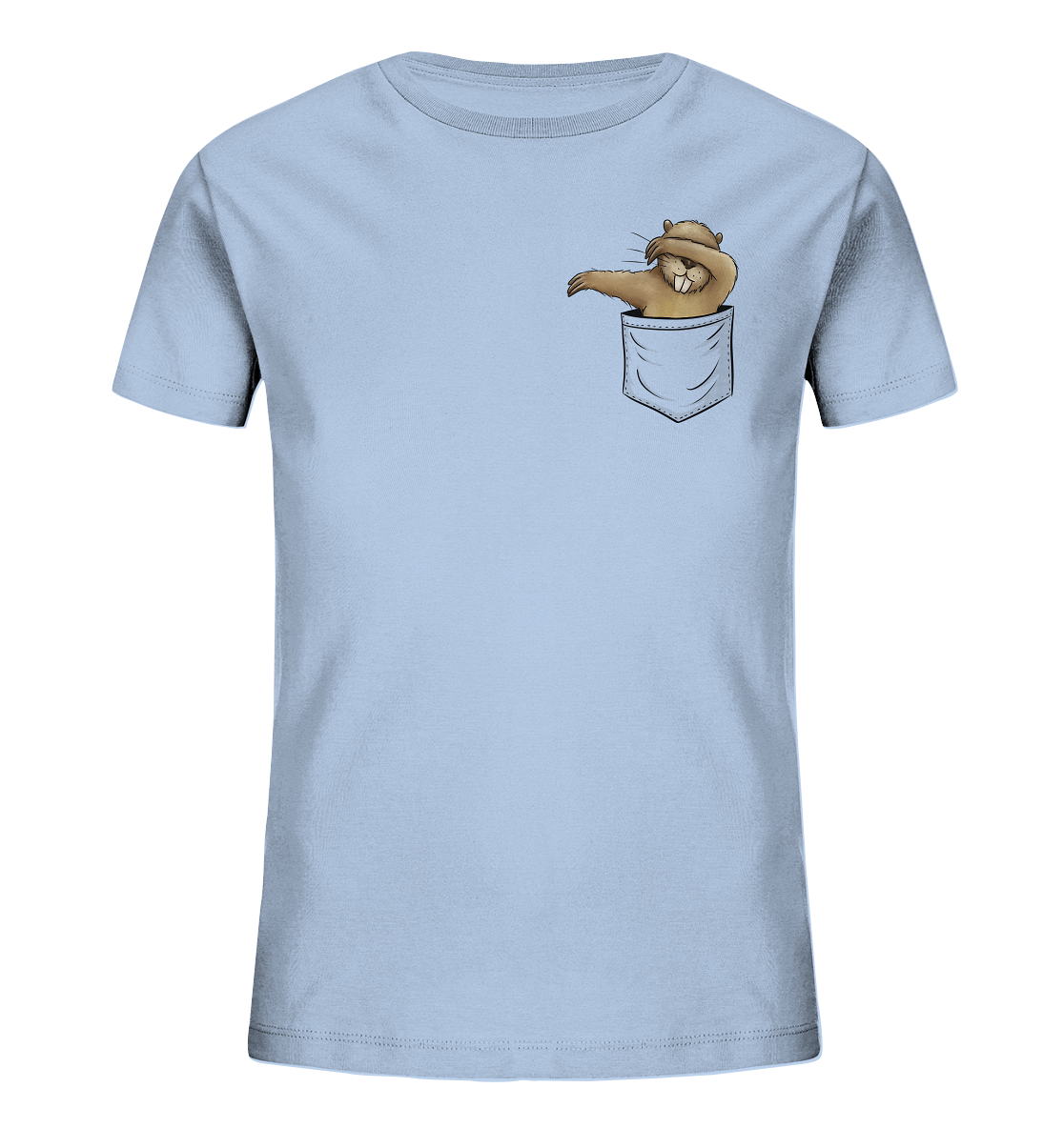 Dabbender Biber in Deiner Tasche - Kids Organic Shirt