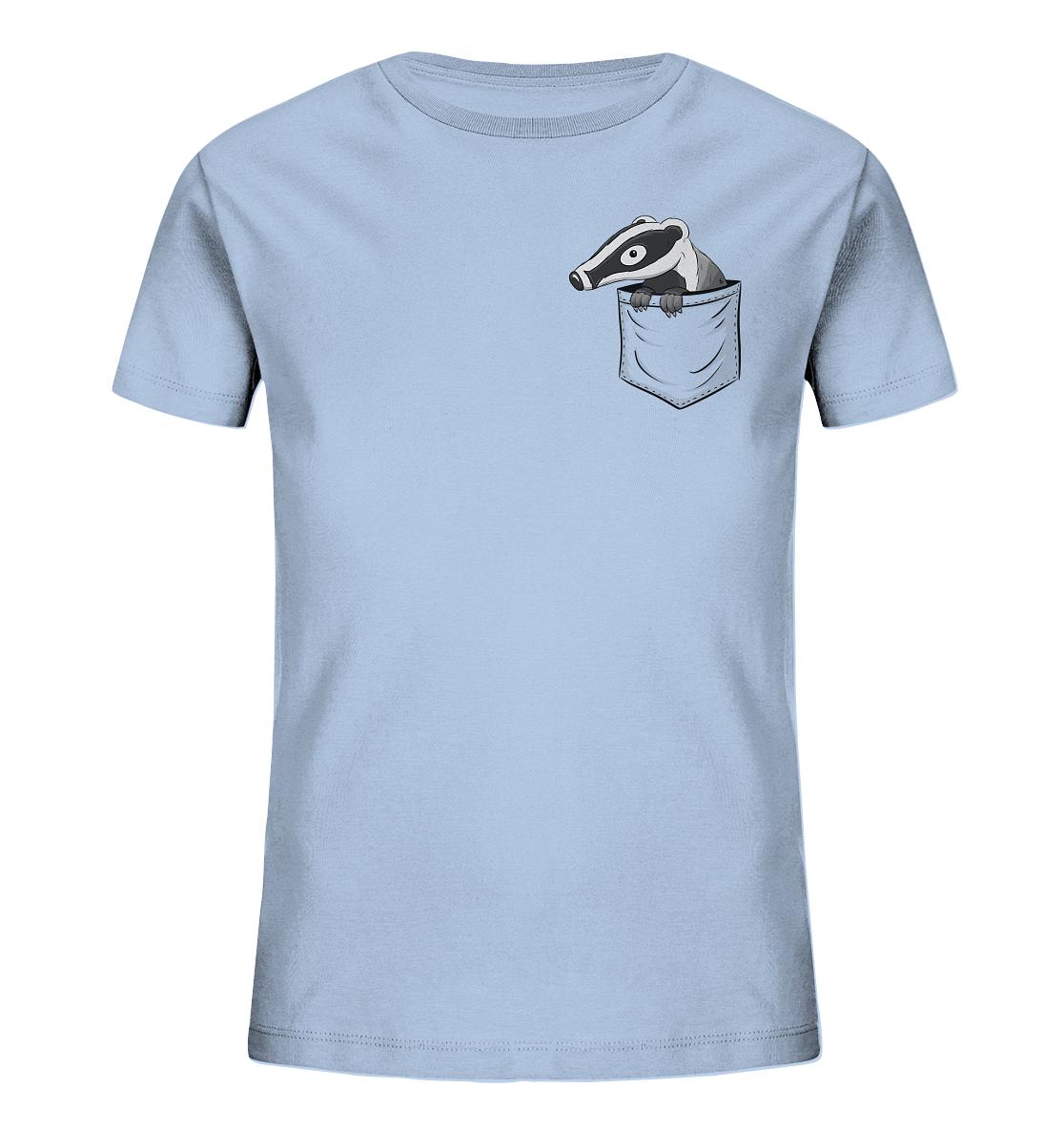 Lustig gemütlicher Dachs In der Tasche - Kids Organic Shirt