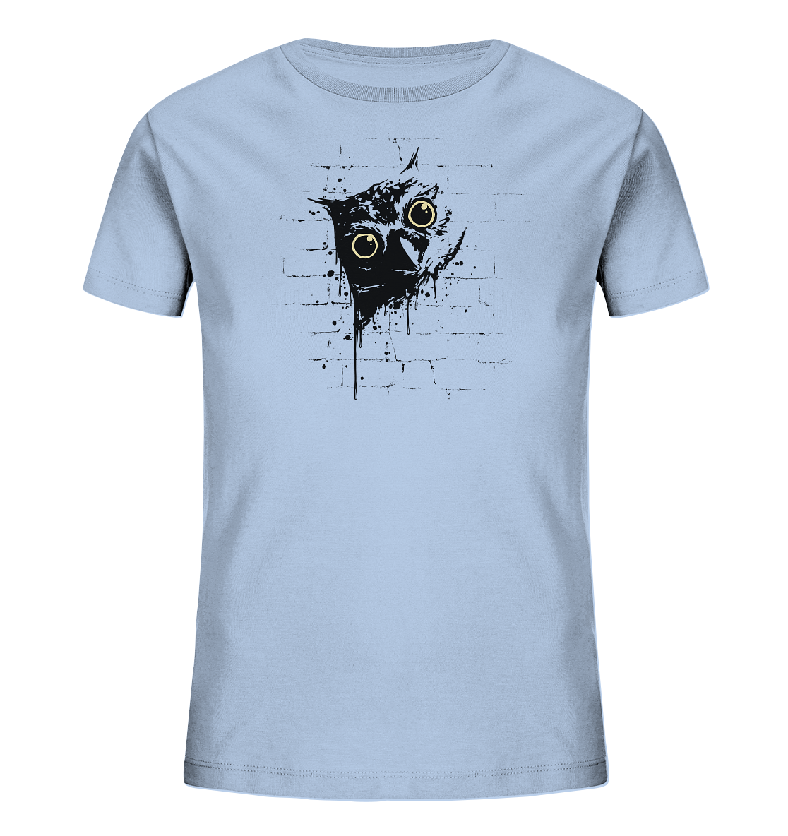 Lässige Street Art Eule - Kids Organic Shirt