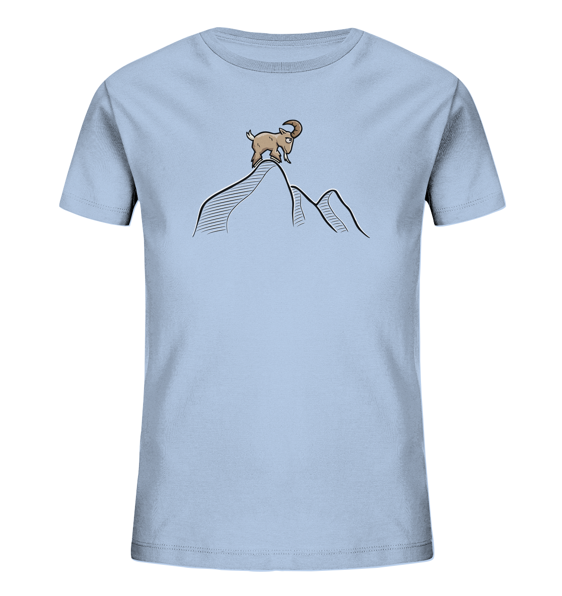 Ziegenbock in den Bergen - Kids Organic Shirt