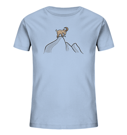 Ziegenbock in den Bergen - Kids Organic Shirt
