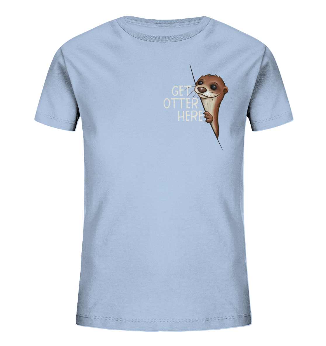 Get Otter Here | Lustiger Otter Kalauer - Kids Organic Shirt