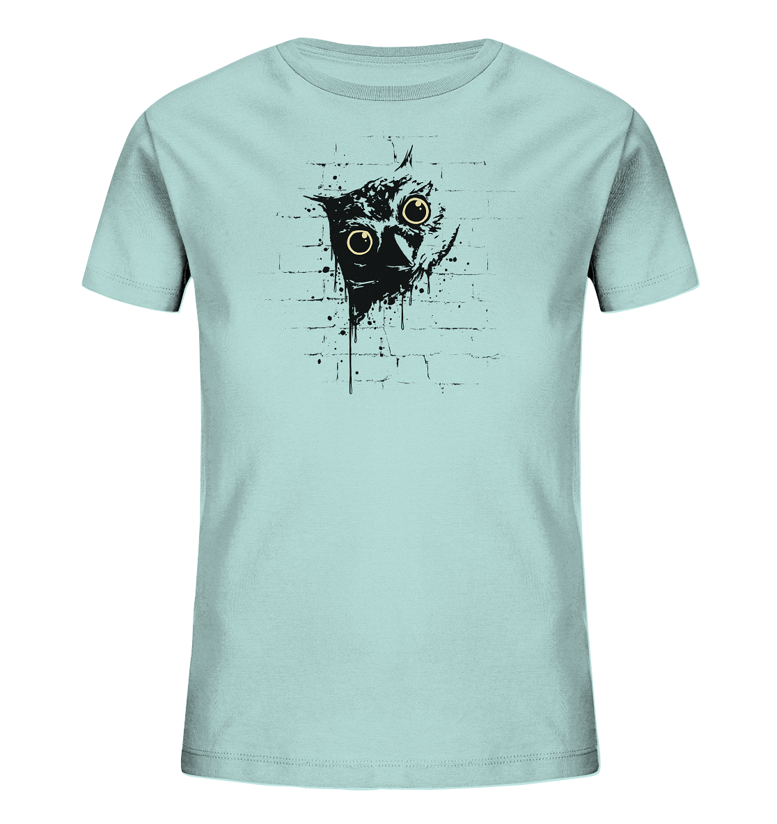 Lässige Street Art Eule - Kids Organic Shirt