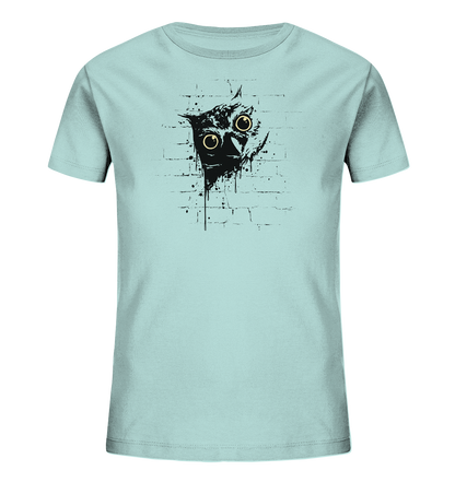 Lässige Street Art Eule - Kids Organic Shirt