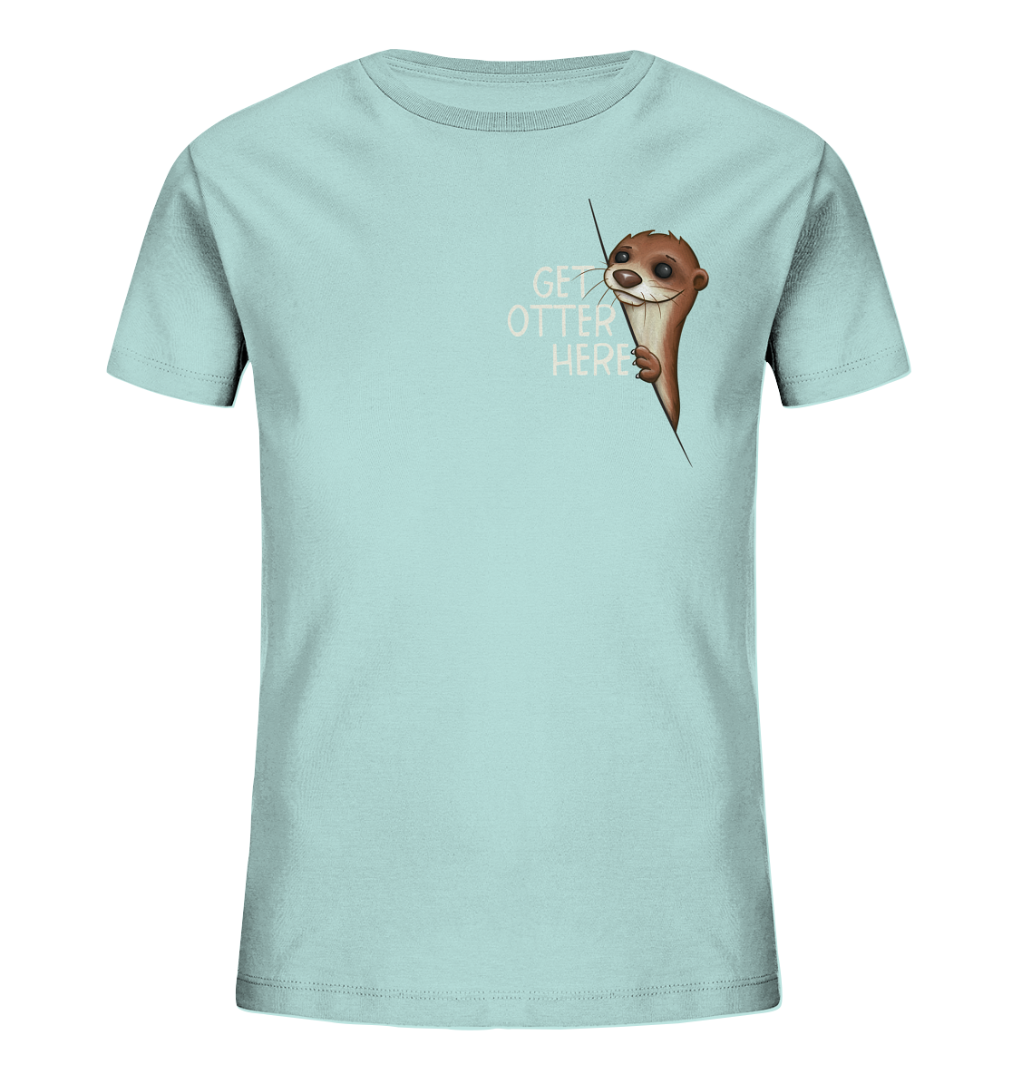 Get Otter Here | Lustiger Otter Kalauer - Kids Organic Shirt