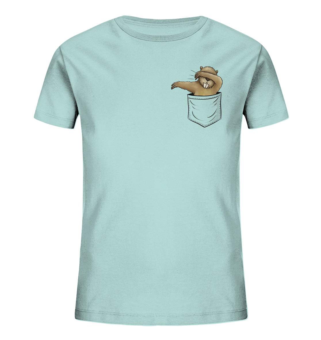 Dabbender Biber in Deiner Tasche - Kids Organic Shirt
