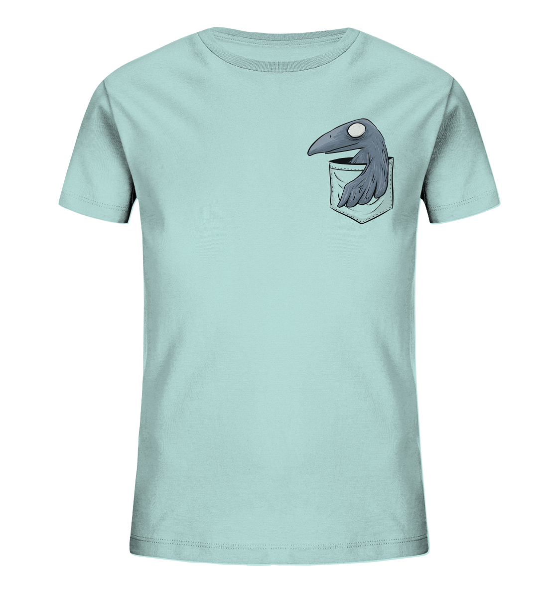 Grufti Rabe Krähe in der Tasche - Kids Organic Shirt