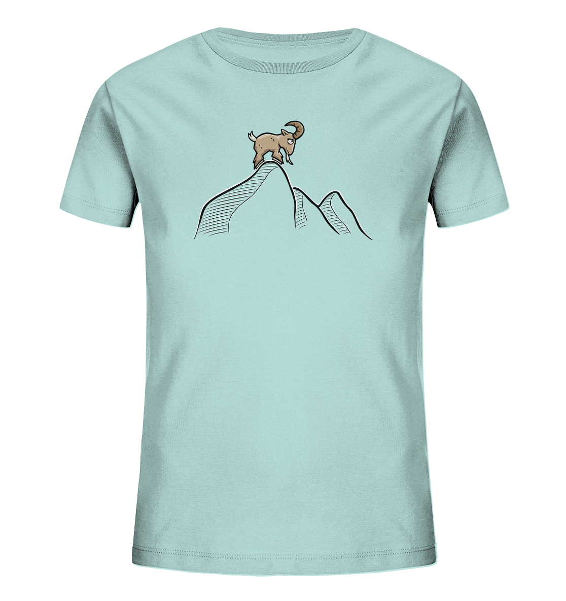 Ziegenbock in den Bergen - Kids Organic Shirt