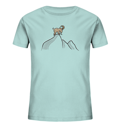 Ziegenbock in den Bergen - Kids Organic Shirt