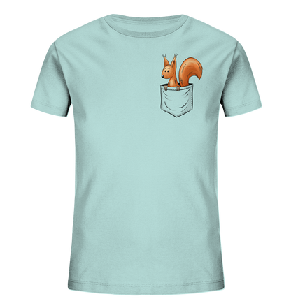 Lässiges Eichhörnchen In Tasche - Kids Organic Shirt