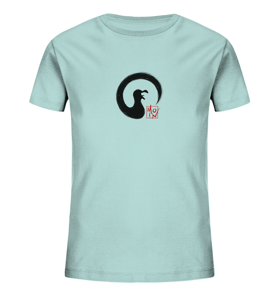 Moin kreischende japanische Enso Möwe - Kids Organic Shirt
