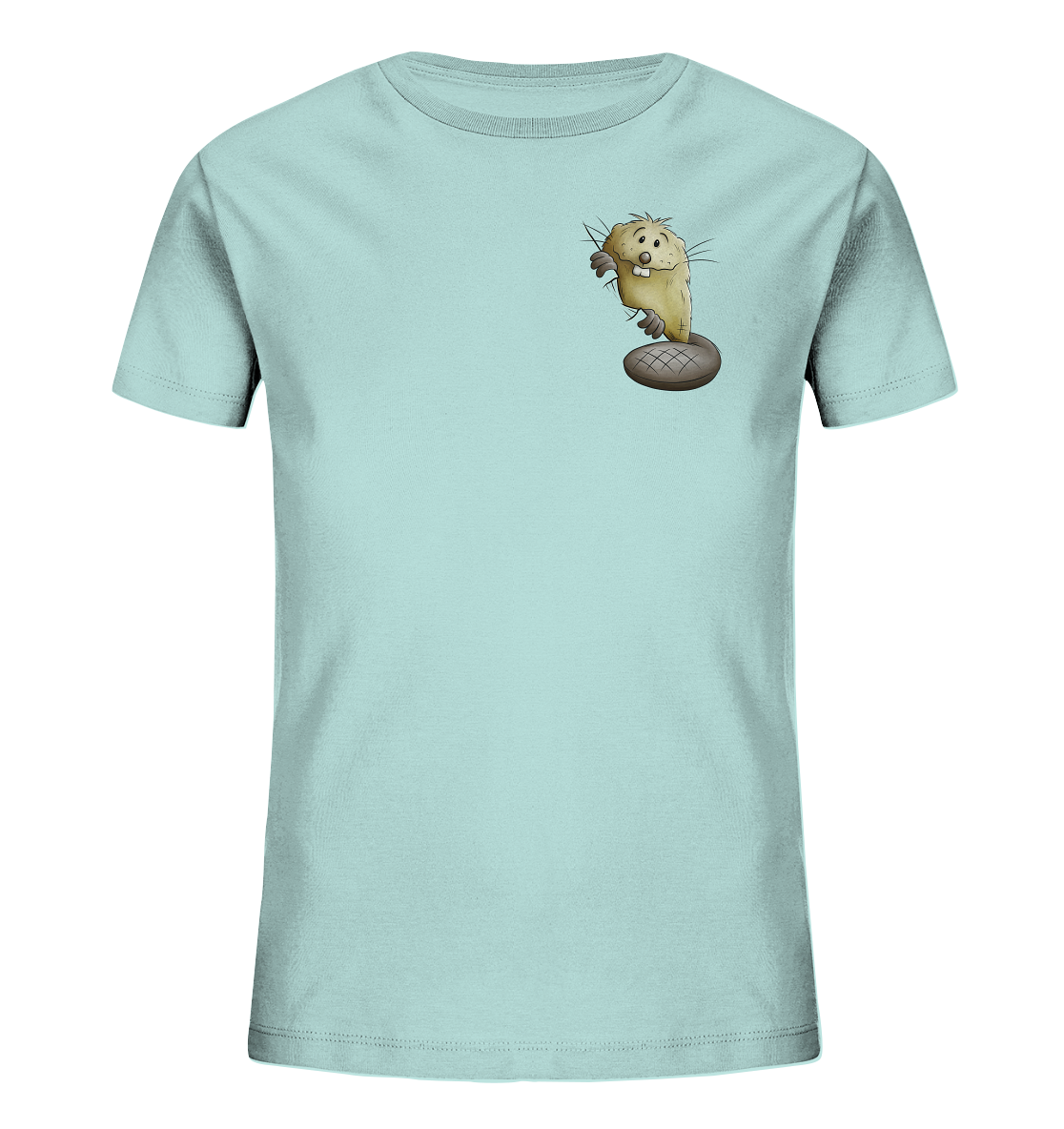 Lustiger frecher Biber - Kids Organic Shirt