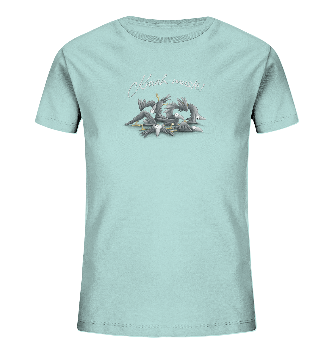 Kraah-masté! Yoga Raben Krähen - Kids Organic Shirt
