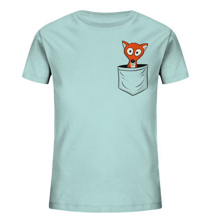 Fuchs in der Brusttasche | Taschen-Fuchs - Kids Organic Shirt