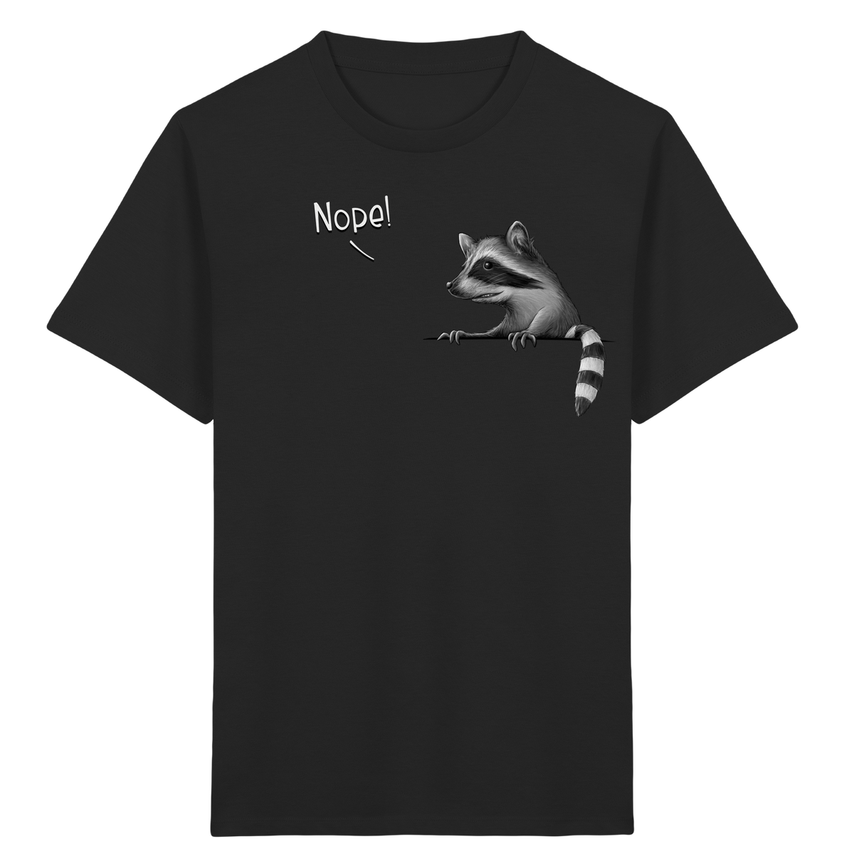 Nope! Frecher verwegener Waschbär - Kids Organic Shirt