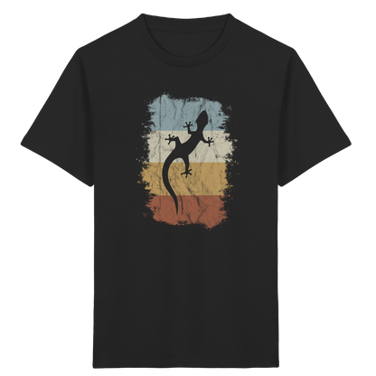 Retro Gecko Salamander Silhouette - Kids Organic Shirt