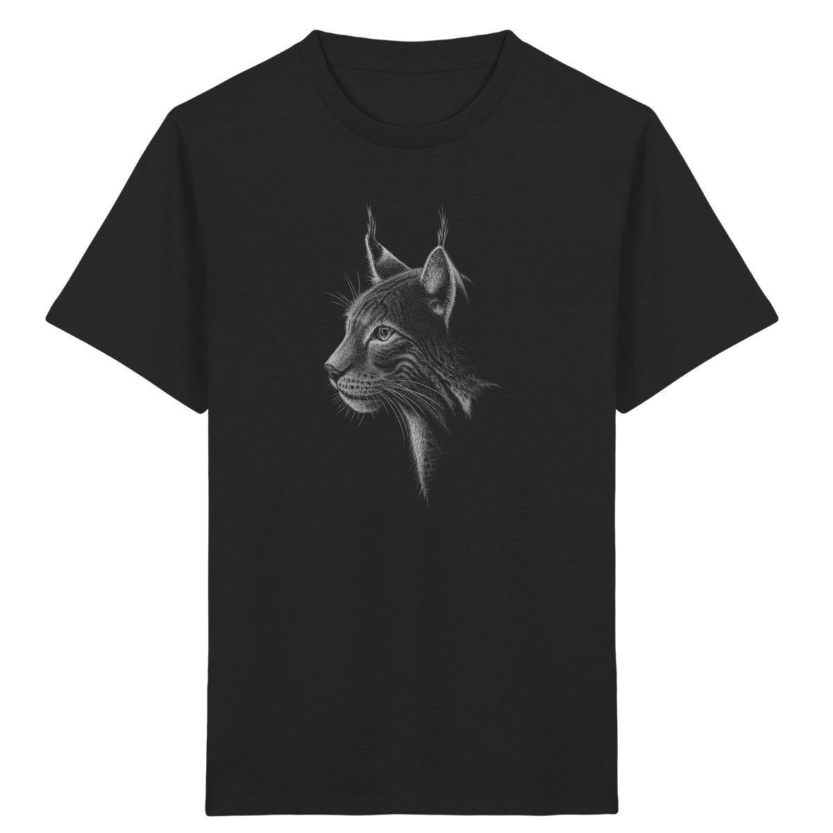 Luchs Kritzelkunst Wildkatze Illustration - Kids Organic Shirt