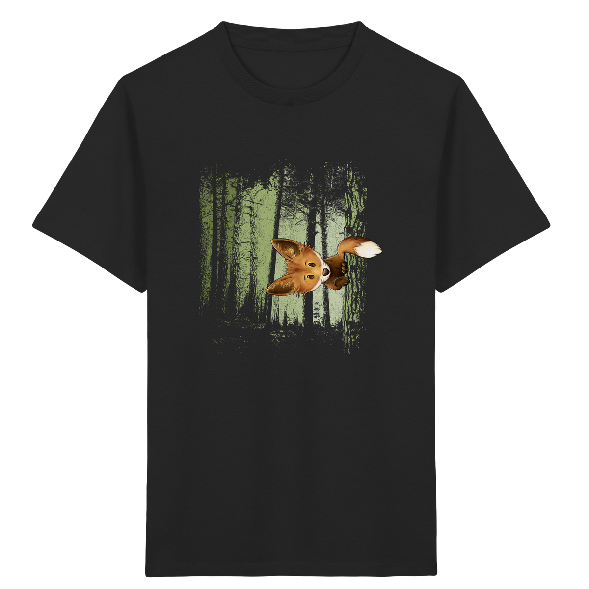 Fuchs im Zwielicht-Wald - Kids Organic Shirt