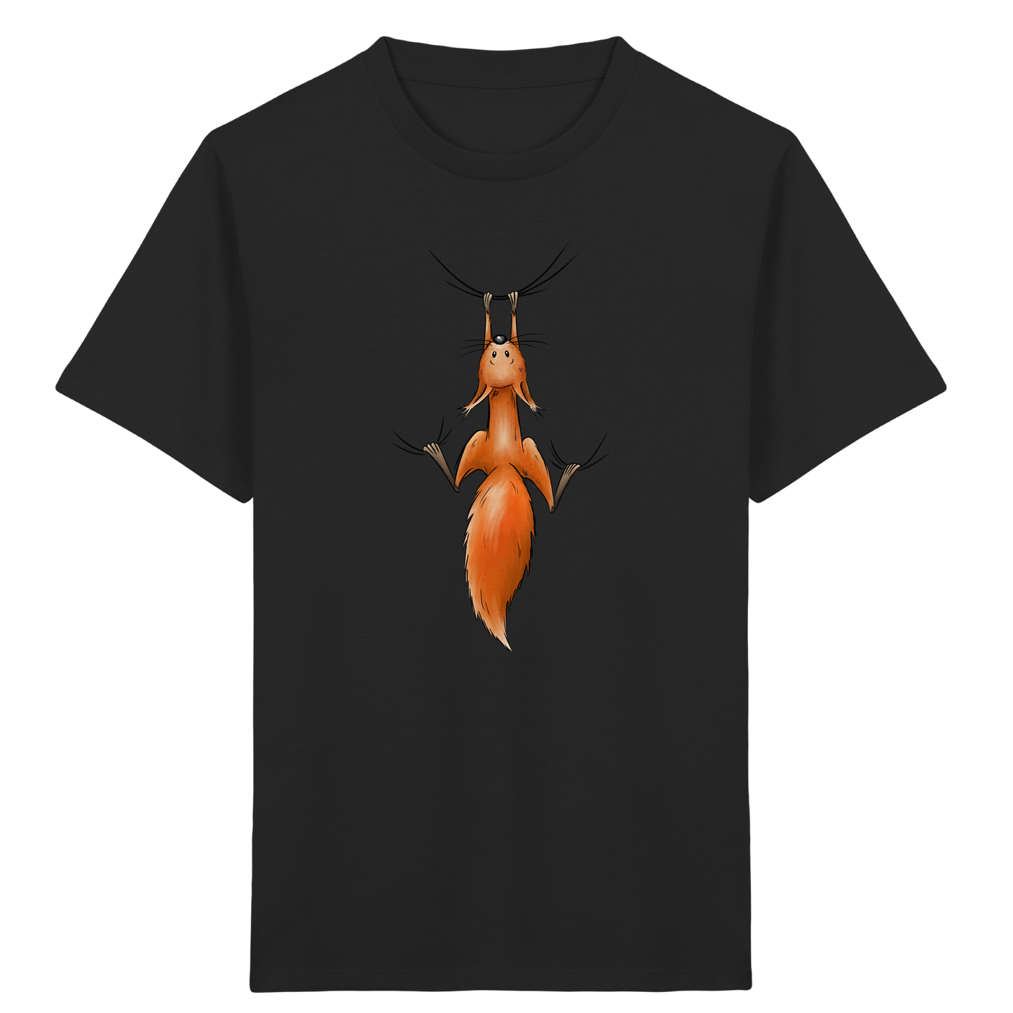 Rotes Eichhörnchen hängt ab - Kids Organic Shirt
