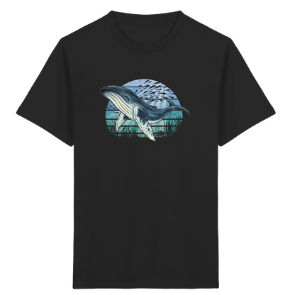 Retro Unterwasser Buckelwal - Kids Organic Shirt