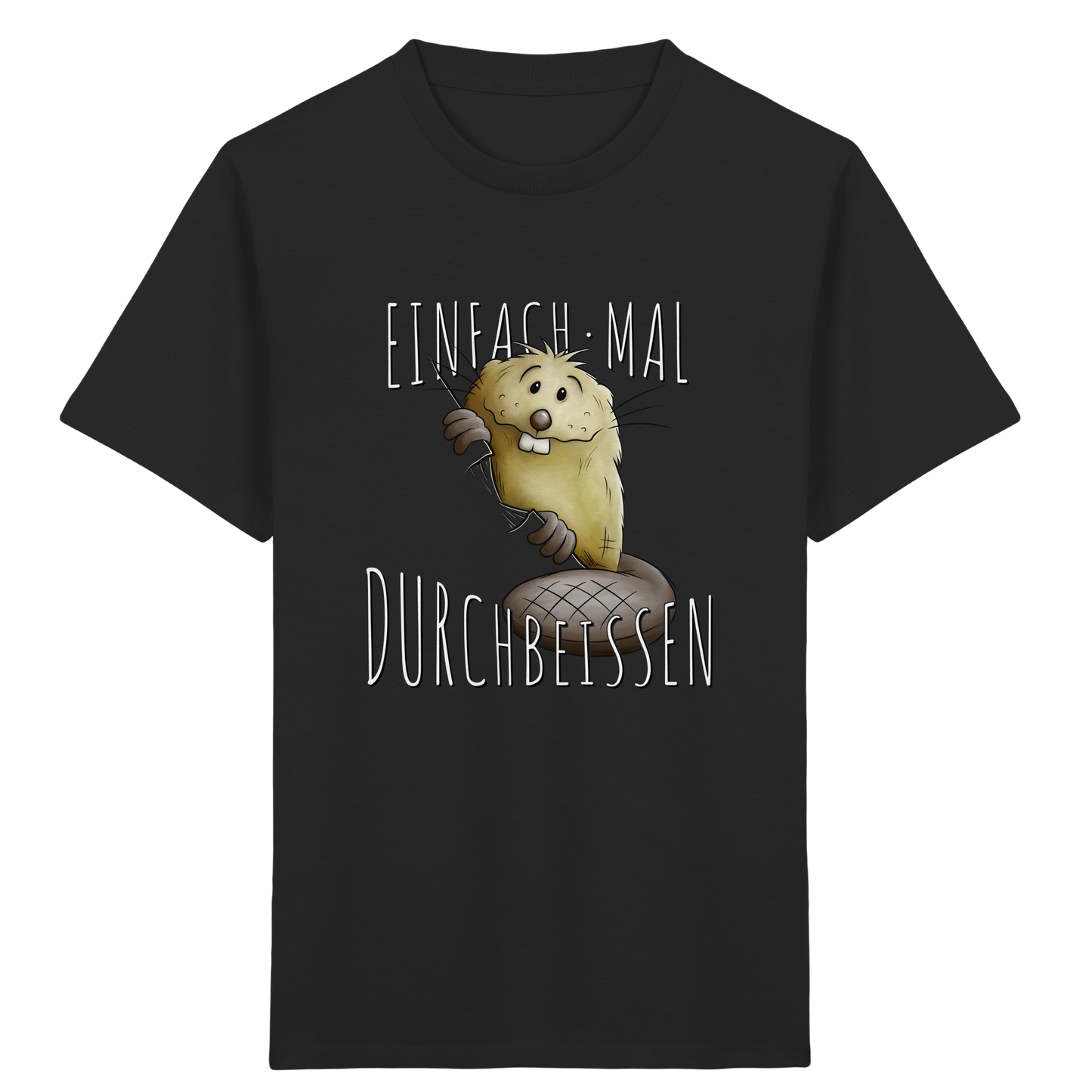 Einfach mal Durchbeissen Biber - Kids Organic Shirt