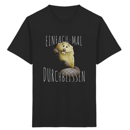 Einfach mal Durchbeissen Biber - Kids Organic Shirt